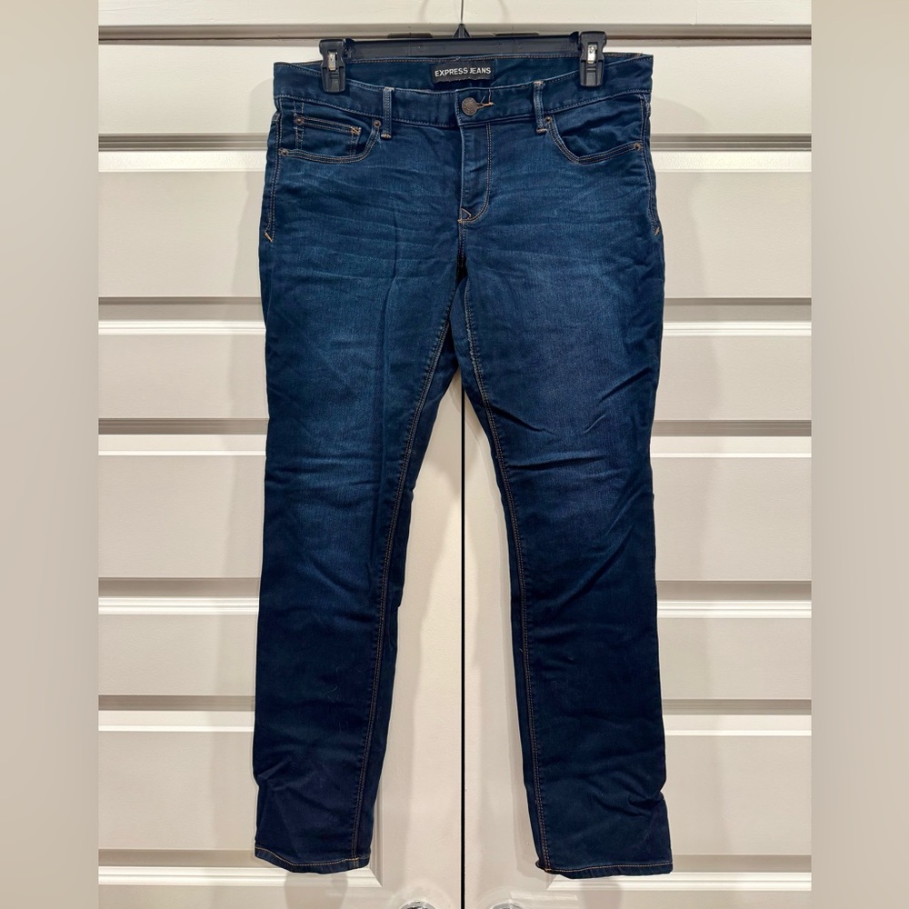 Express Midnight Blue 711 Skinny Jeans